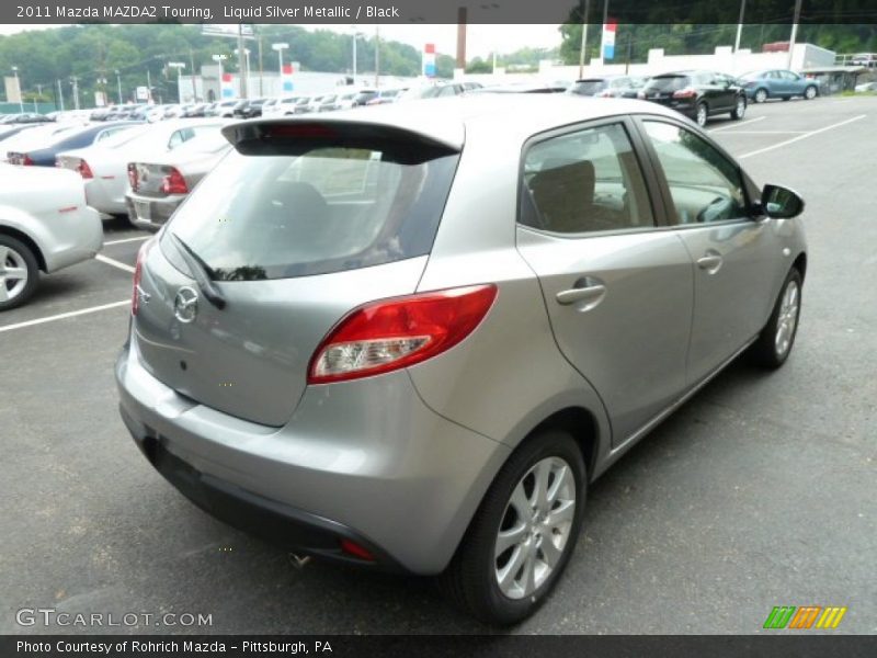 Liquid Silver Metallic / Black 2011 Mazda MAZDA2 Touring