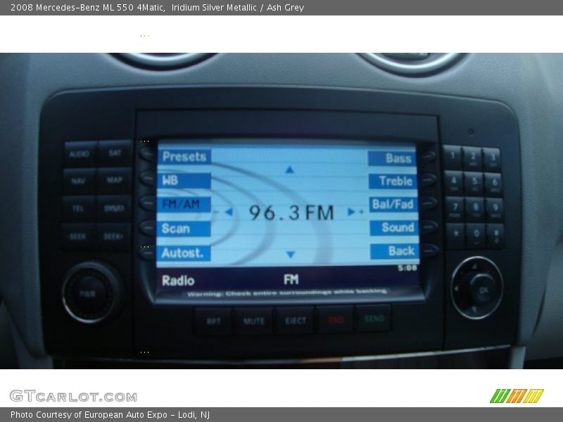 Iridium Silver Metallic / Ash Grey 2008 Mercedes-Benz ML 550 4Matic