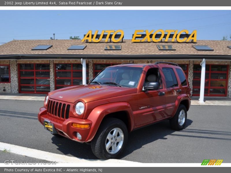 Salsa Red Pearlcoat / Dark Slate Gray 2002 Jeep Liberty Limited 4x4