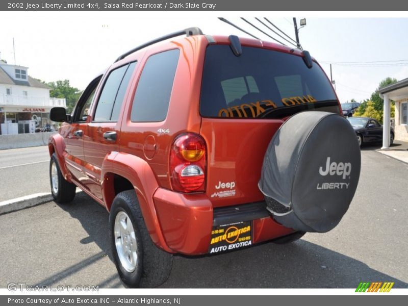 Salsa Red Pearlcoat / Dark Slate Gray 2002 Jeep Liberty Limited 4x4