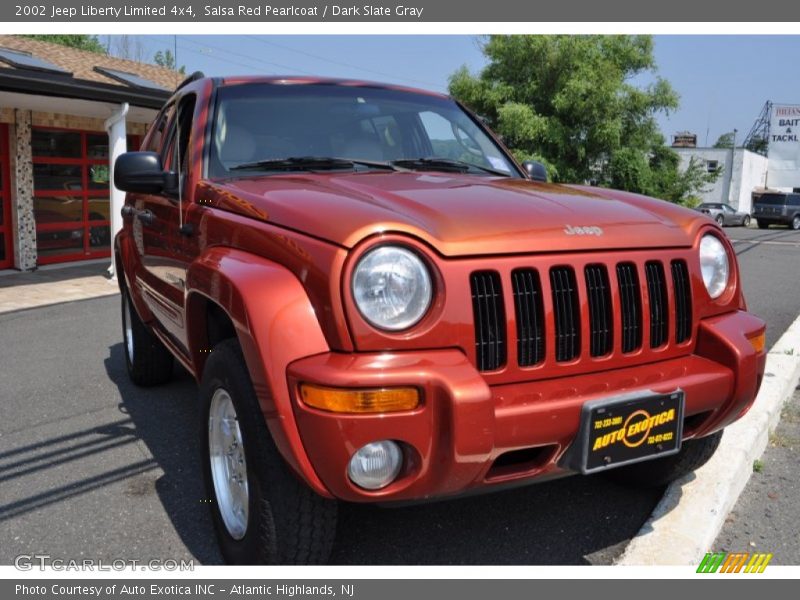 Salsa Red Pearlcoat / Dark Slate Gray 2002 Jeep Liberty Limited 4x4