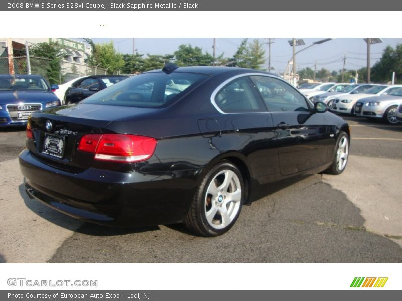 Black Sapphire Metallic / Black 2008 BMW 3 Series 328xi Coupe