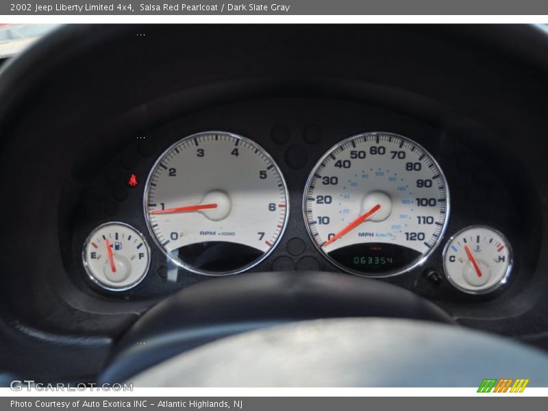 Salsa Red Pearlcoat / Dark Slate Gray 2002 Jeep Liberty Limited 4x4
