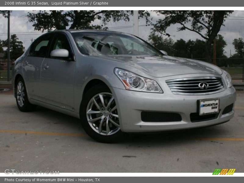 Liquid Platinum Silver / Graphite 2008 Infiniti G 35 Sedan