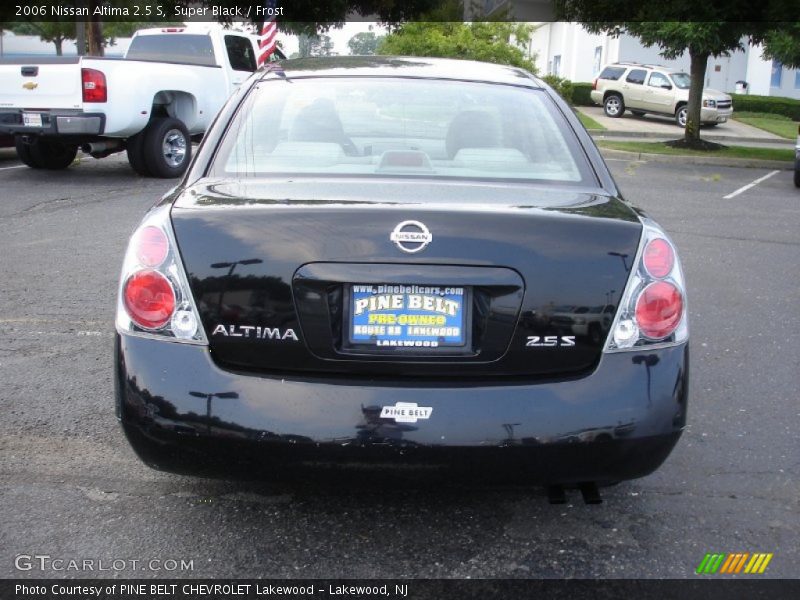 Super Black / Frost 2006 Nissan Altima 2.5 S