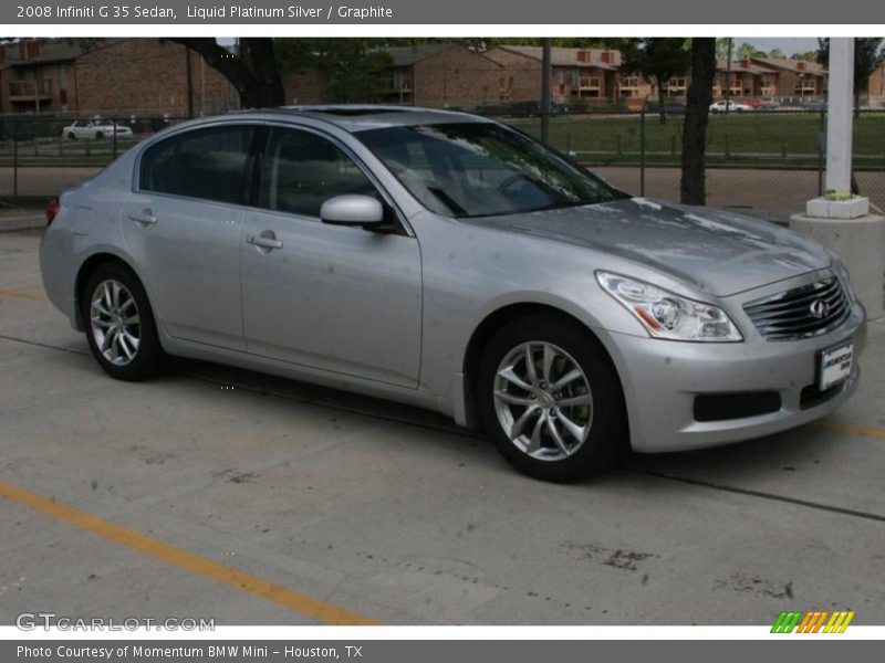 Liquid Platinum Silver / Graphite 2008 Infiniti G 35 Sedan