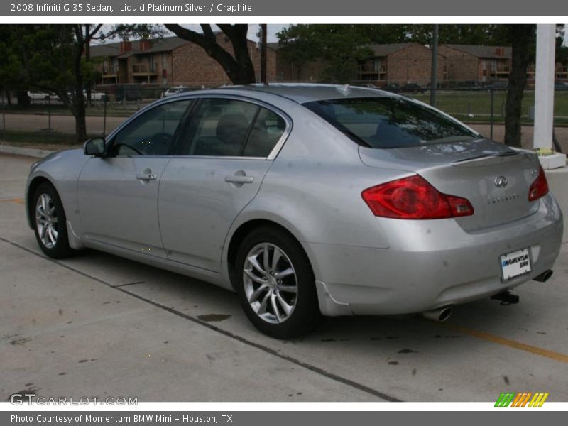 Liquid Platinum Silver / Graphite 2008 Infiniti G 35 Sedan