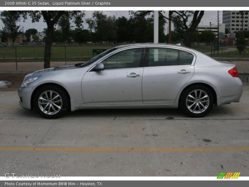 Liquid Platinum Silver / Graphite 2008 Infiniti G 35 Sedan