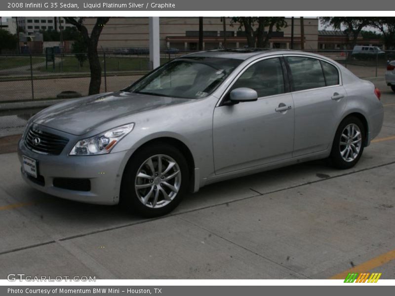 Liquid Platinum Silver / Graphite 2008 Infiniti G 35 Sedan