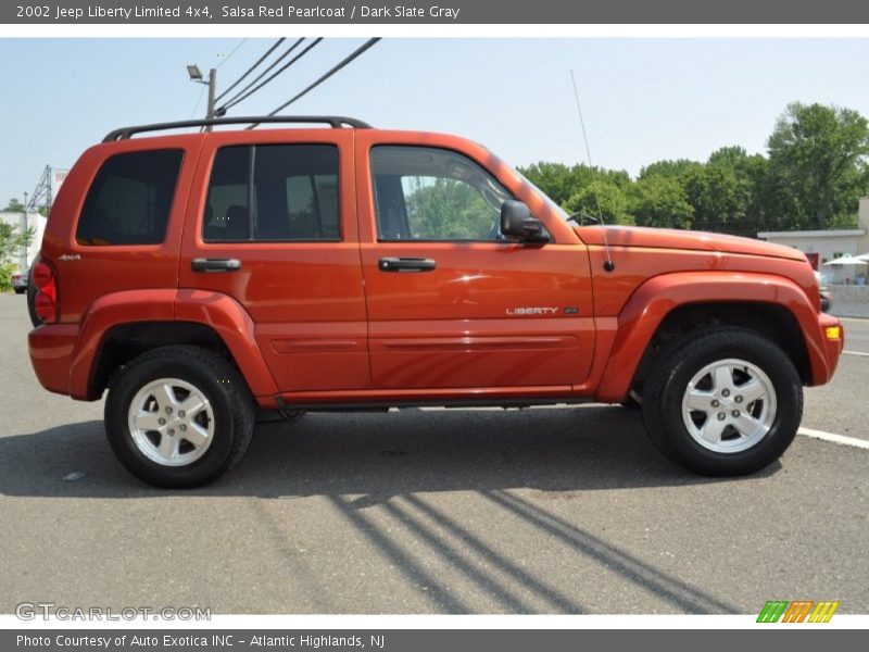 Salsa Red Pearlcoat / Dark Slate Gray 2002 Jeep Liberty Limited 4x4