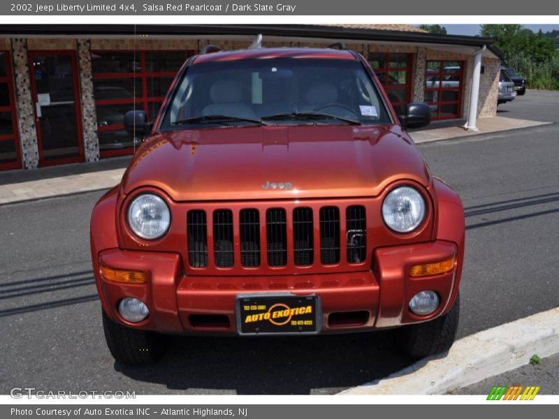 Salsa Red Pearlcoat / Dark Slate Gray 2002 Jeep Liberty Limited 4x4