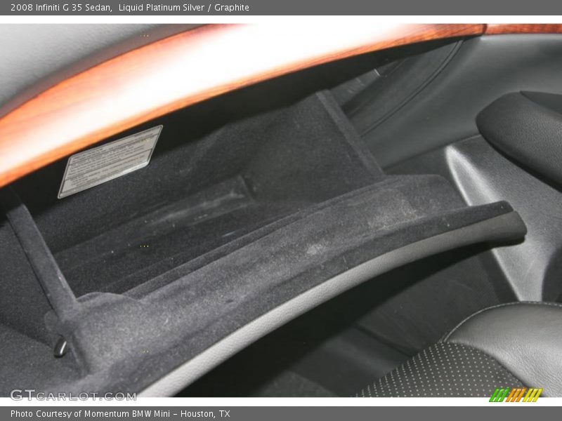 Liquid Platinum Silver / Graphite 2008 Infiniti G 35 Sedan