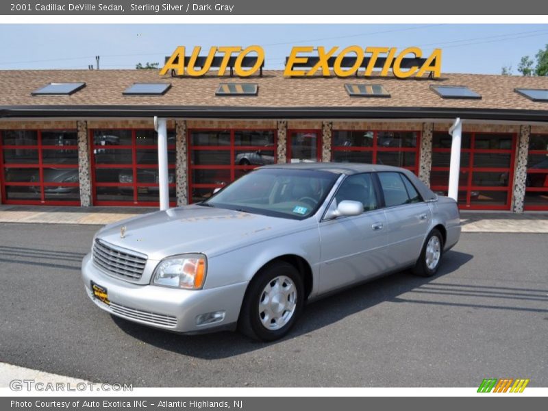 Sterling Silver / Dark Gray 2001 Cadillac DeVille Sedan