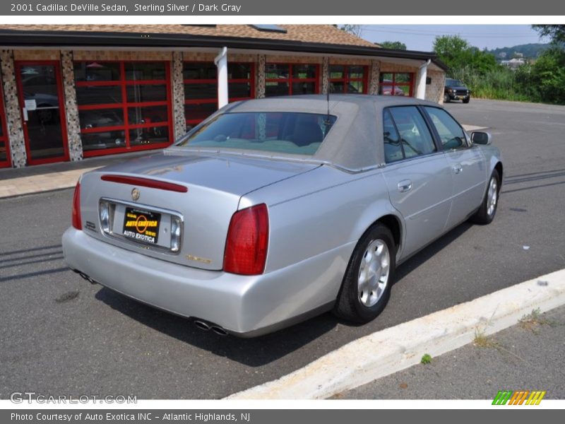 Sterling Silver / Dark Gray 2001 Cadillac DeVille Sedan