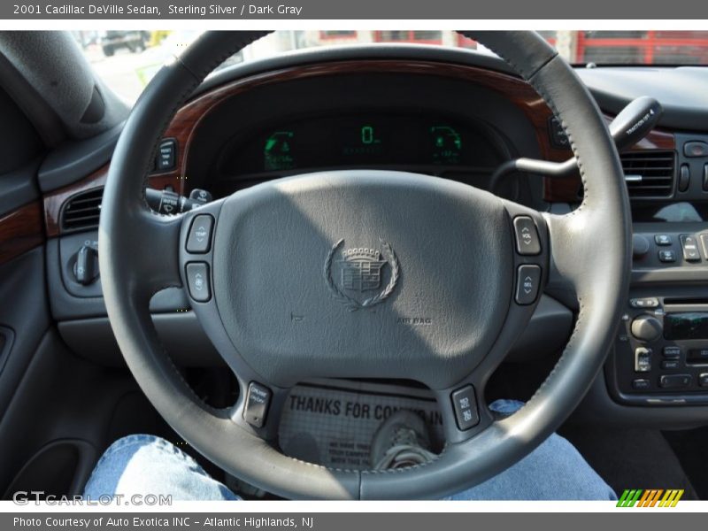 Sterling Silver / Dark Gray 2001 Cadillac DeVille Sedan