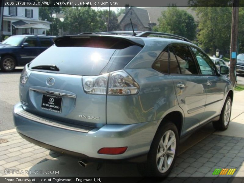 Breakwater Blue Metallic / Light Gray 2009 Lexus RX 350 AWD