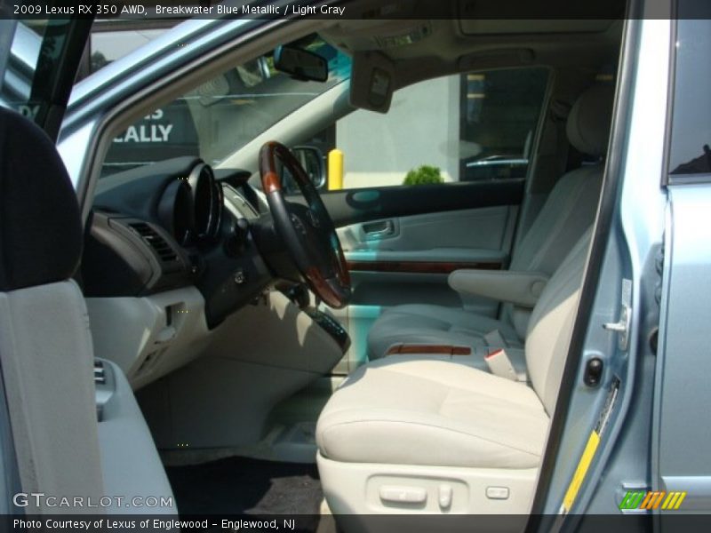 Breakwater Blue Metallic / Light Gray 2009 Lexus RX 350 AWD