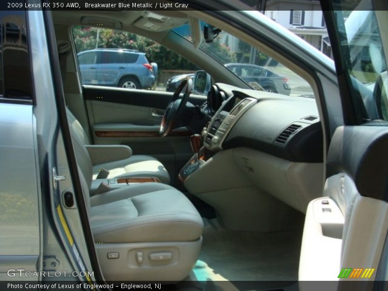 Breakwater Blue Metallic / Light Gray 2009 Lexus RX 350 AWD