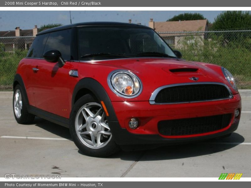 Chili Red / Grey/Black 2008 Mini Cooper S Hardtop