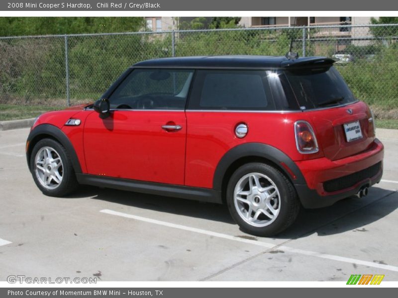 Chili Red / Grey/Black 2008 Mini Cooper S Hardtop