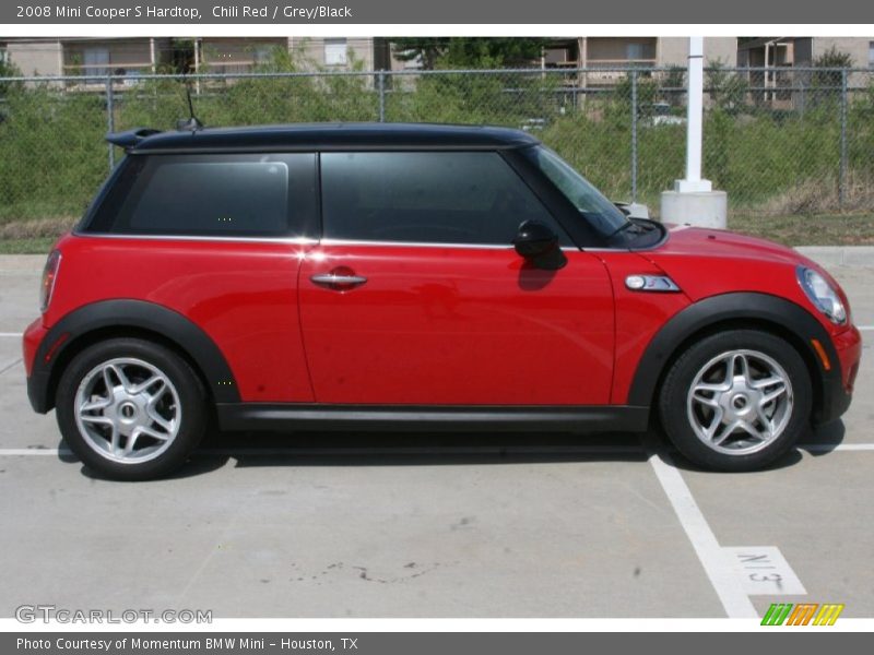 Chili Red / Grey/Black 2008 Mini Cooper S Hardtop
