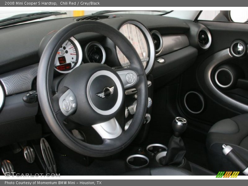 Chili Red / Grey/Black 2008 Mini Cooper S Hardtop