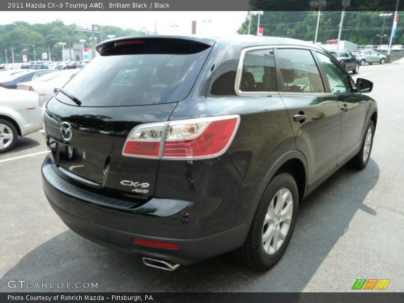 Brilliant Black / Black 2011 Mazda CX-9 Touring AWD