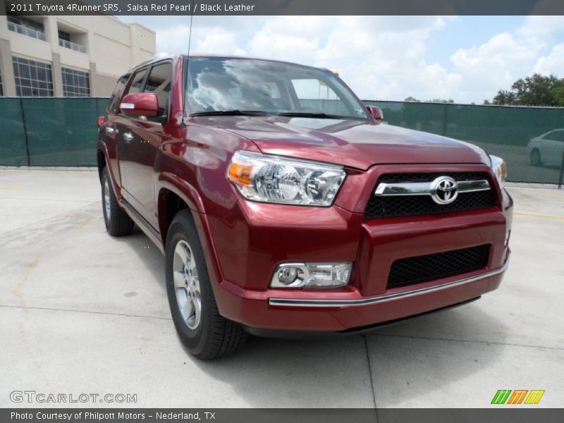 Salsa Red Pearl / Black Leather 2011 Toyota 4Runner SR5