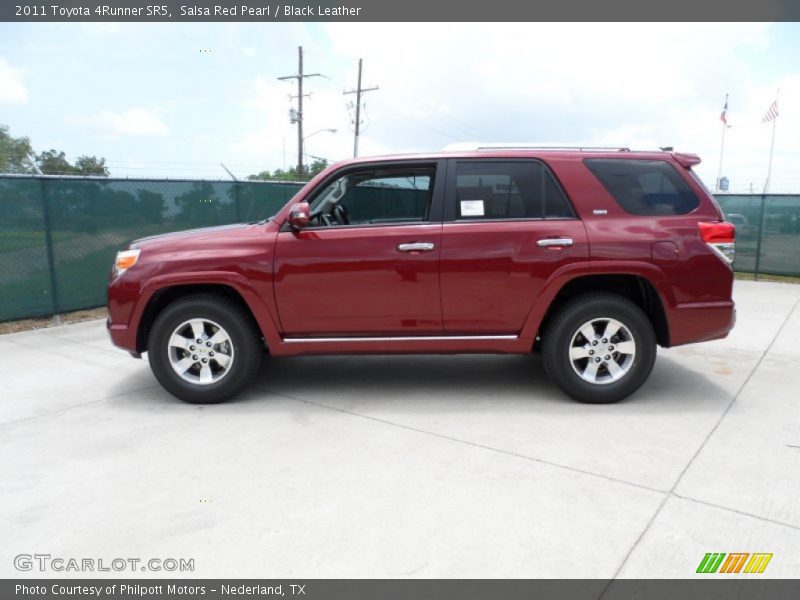 Salsa Red Pearl / Black Leather 2011 Toyota 4Runner SR5