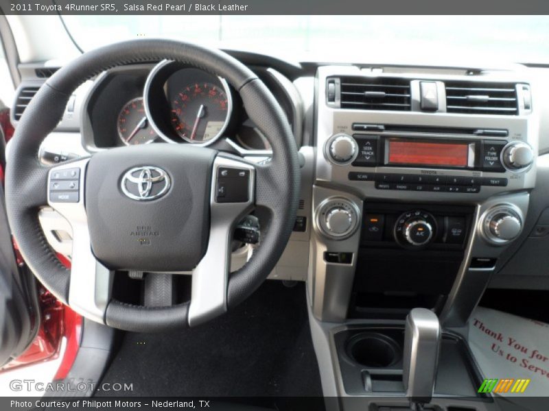 Salsa Red Pearl / Black Leather 2011 Toyota 4Runner SR5