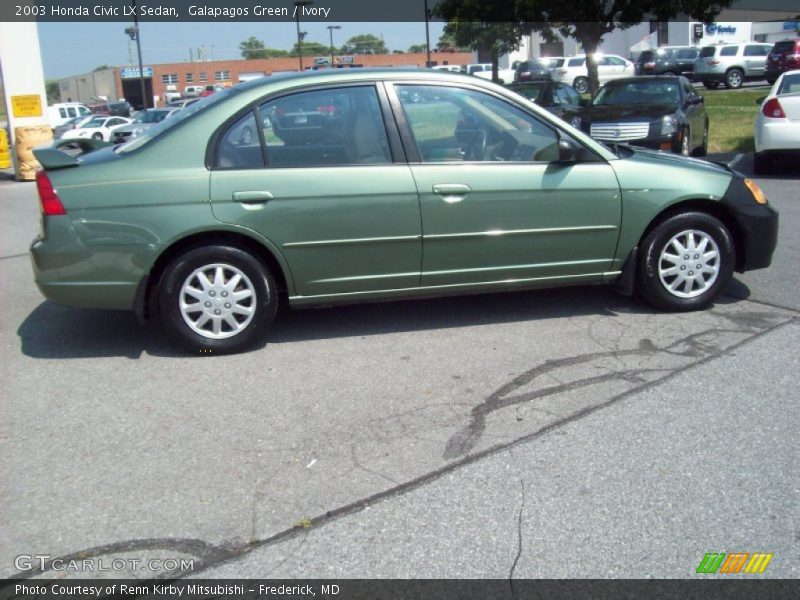 Galapagos Green / Ivory 2003 Honda Civic LX Sedan