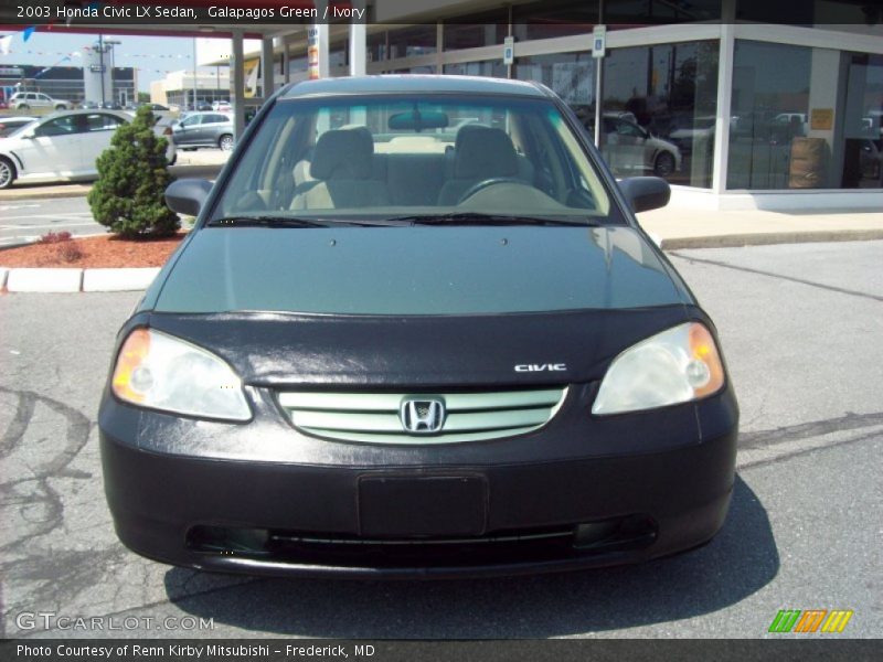Galapagos Green / Ivory 2003 Honda Civic LX Sedan