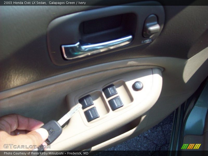 Galapagos Green / Ivory 2003 Honda Civic LX Sedan