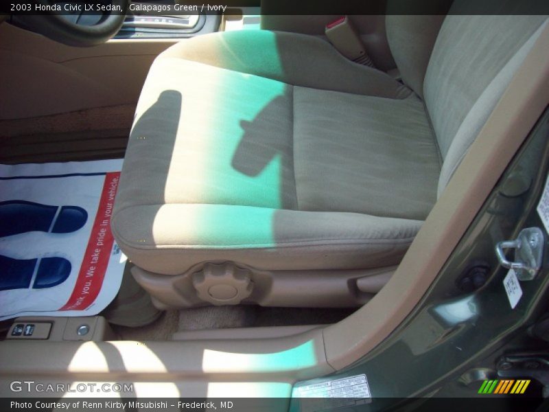Galapagos Green / Ivory 2003 Honda Civic LX Sedan