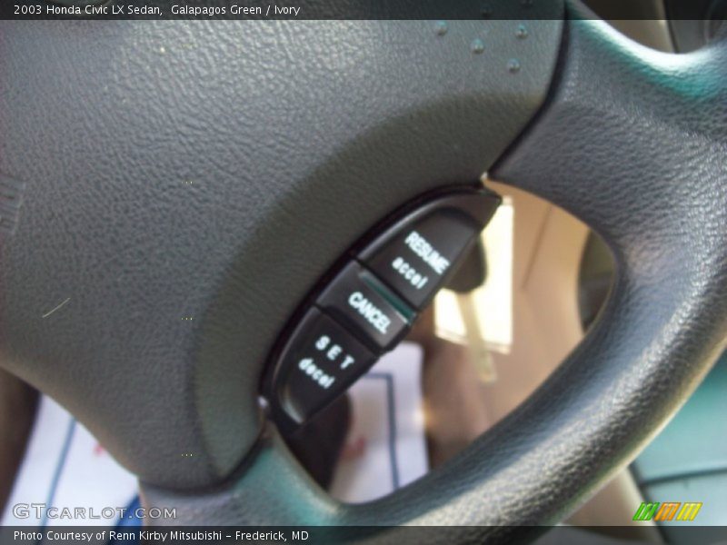 Galapagos Green / Ivory 2003 Honda Civic LX Sedan