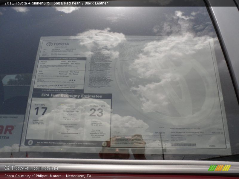 Salsa Red Pearl / Black Leather 2011 Toyota 4Runner SR5