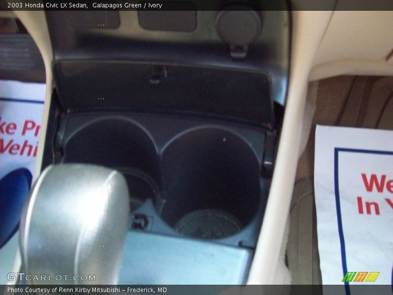 Galapagos Green / Ivory 2003 Honda Civic LX Sedan