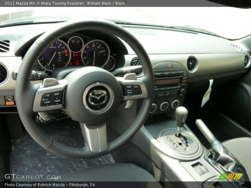 Brilliant Black / Black 2011 Mazda MX-5 Miata Touring Roadster