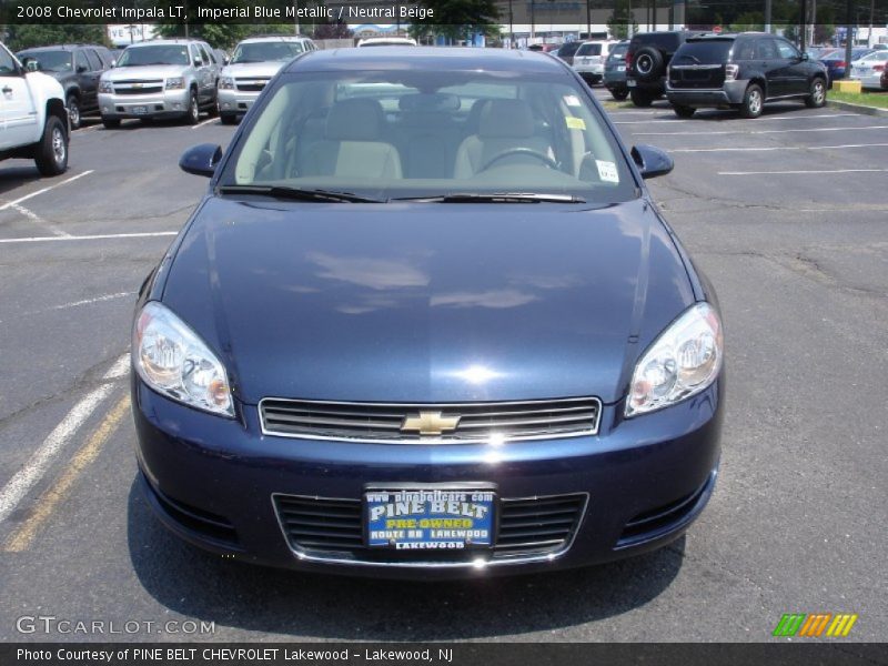 Imperial Blue Metallic / Neutral Beige 2008 Chevrolet Impala LT