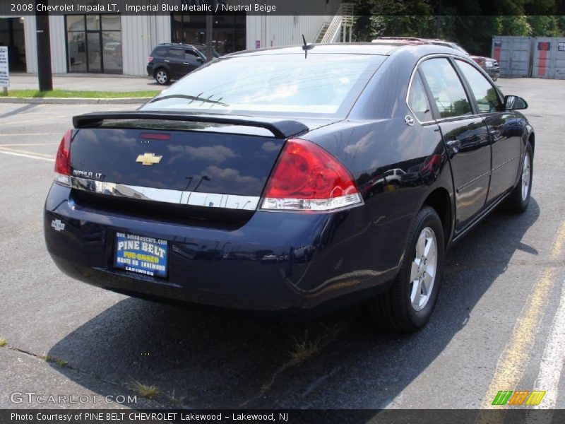 Imperial Blue Metallic / Neutral Beige 2008 Chevrolet Impala LT