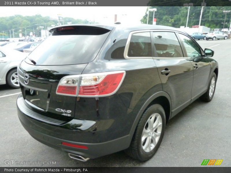 Brilliant Black / Black 2011 Mazda CX-9 Touring AWD
