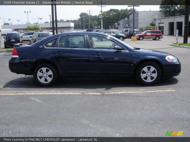 Imperial Blue Metallic / Neutral Beige 2008 Chevrolet Impala LT