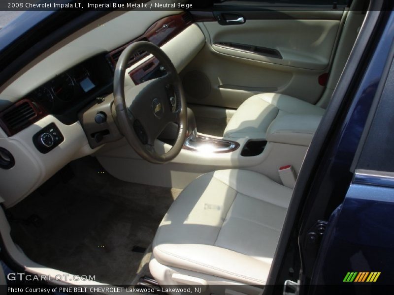 Imperial Blue Metallic / Neutral Beige 2008 Chevrolet Impala LT
