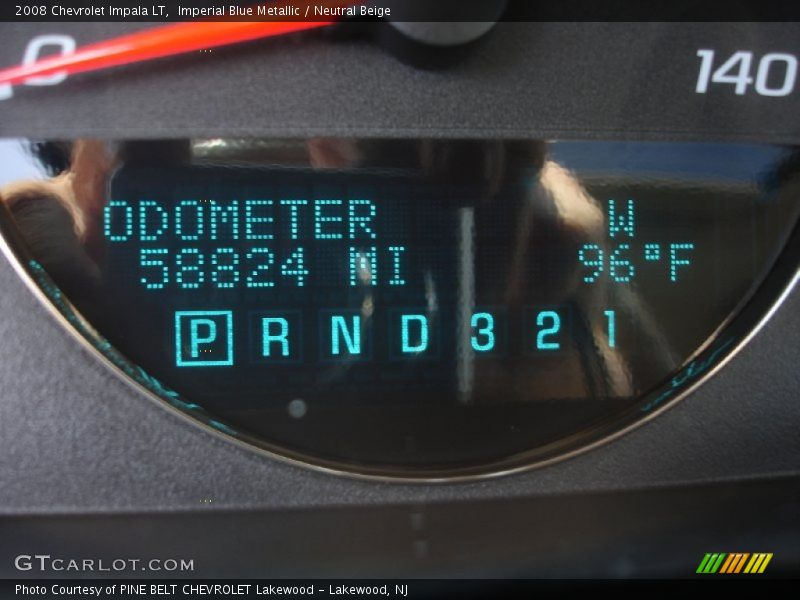 Imperial Blue Metallic / Neutral Beige 2008 Chevrolet Impala LT