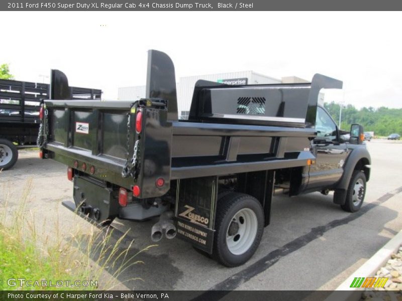 Black / Steel 2011 Ford F450 Super Duty XL Regular Cab 4x4 Chassis Dump Truck