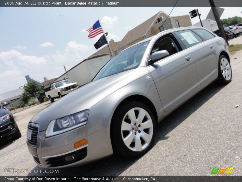 Dakar Beige Metallic / Platinum 2006 Audi A6 3.2 quattro Avant