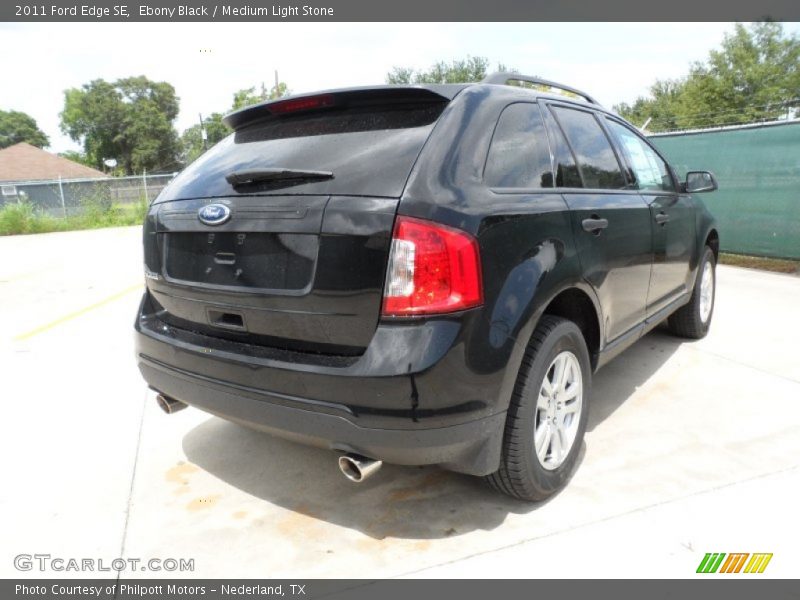 Ebony Black / Medium Light Stone 2011 Ford Edge SE