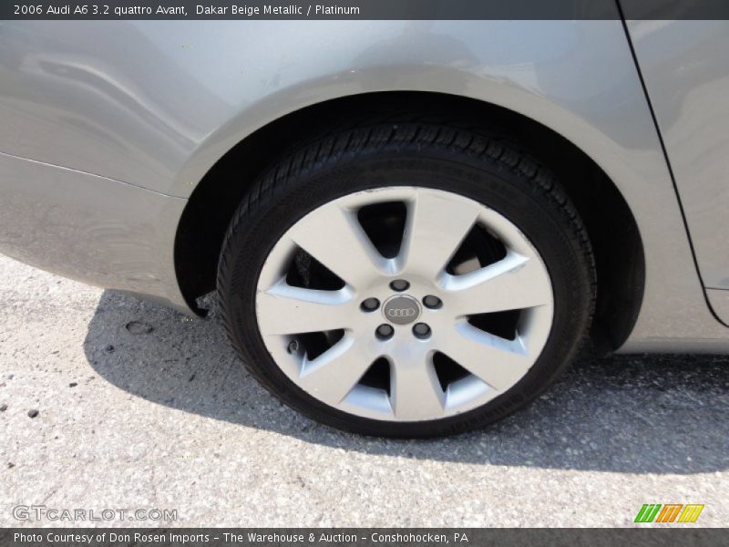 Dakar Beige Metallic / Platinum 2006 Audi A6 3.2 quattro Avant