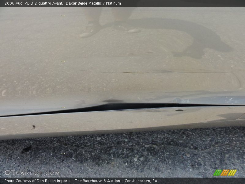 Dakar Beige Metallic / Platinum 2006 Audi A6 3.2 quattro Avant