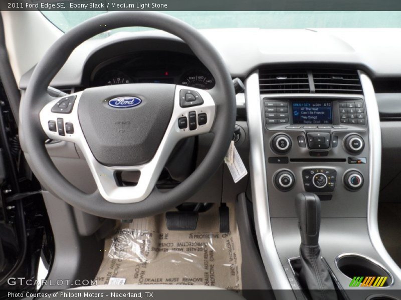Ebony Black / Medium Light Stone 2011 Ford Edge SE